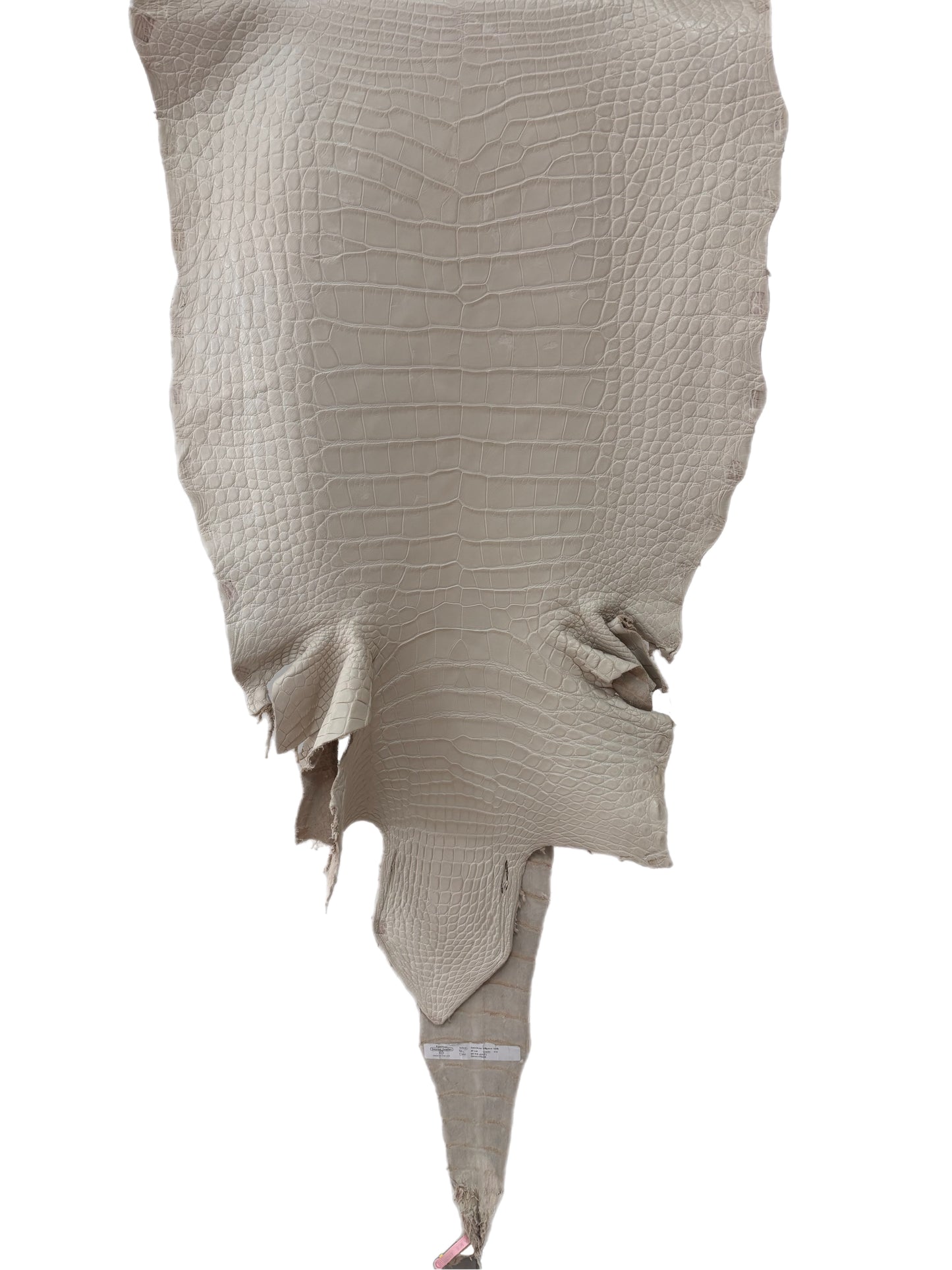 49 cm Grade 1/2 Dune Matte Wild American Alligator Leather - Tag: LA18-0038571