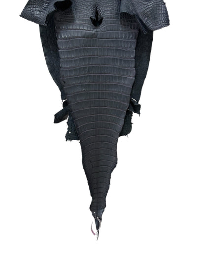34 cm Grade 2/3 Blue Jean Matte Farm-Raised American Alligator Leather - Tag: FL17-0035761