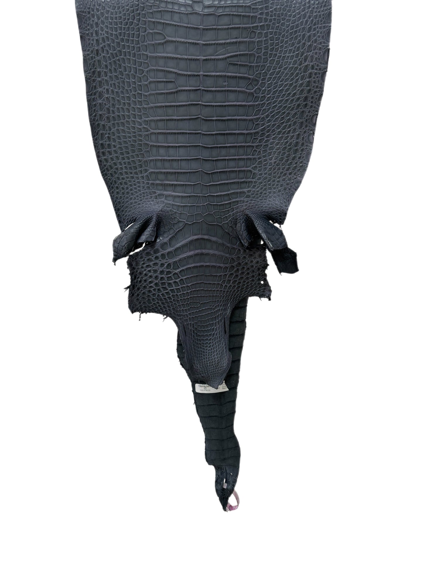 34 cm Grade 2/3 Blue Jean Matte Farm-Raised American Alligator Leather - Tag: FL17-0035761