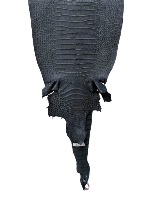 34 cm Grade 2/3 Blue Jean Matte Farm-Raised American Alligator Leather - Tag: FL17-0035761