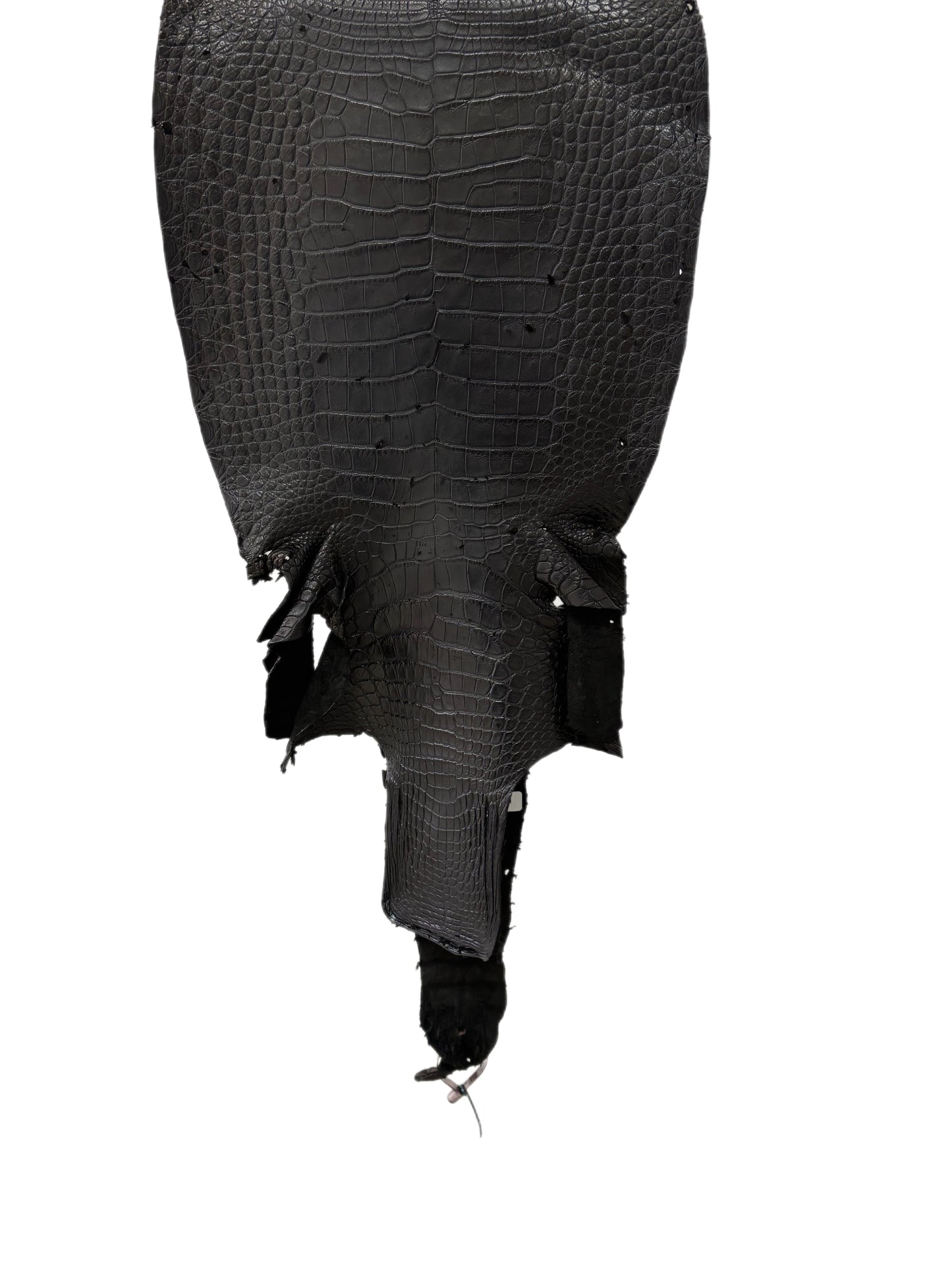 36 cm Grade 4/5 Black Matte Wild American Alligator Leather - Tag: LA18-0037622