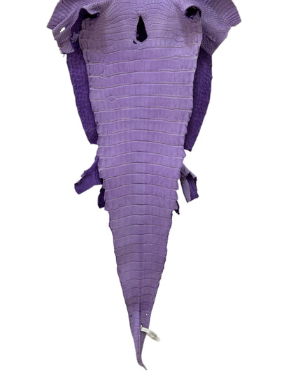 32 cm Grade 2/3 Lavender Jade Desert Farm American Alligator Leather - Tag: LA17-0274753