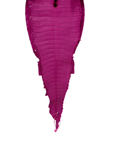 28 cm Grade 1/2 Rosa Matte Farm-Raised American Alligator Leather - Tag: FL21-0024700