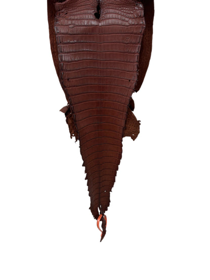 26 cm Grade 2/3 Italian Gold Matte Farm-Raised American Alligator Leather - Tag: FL21-0024035