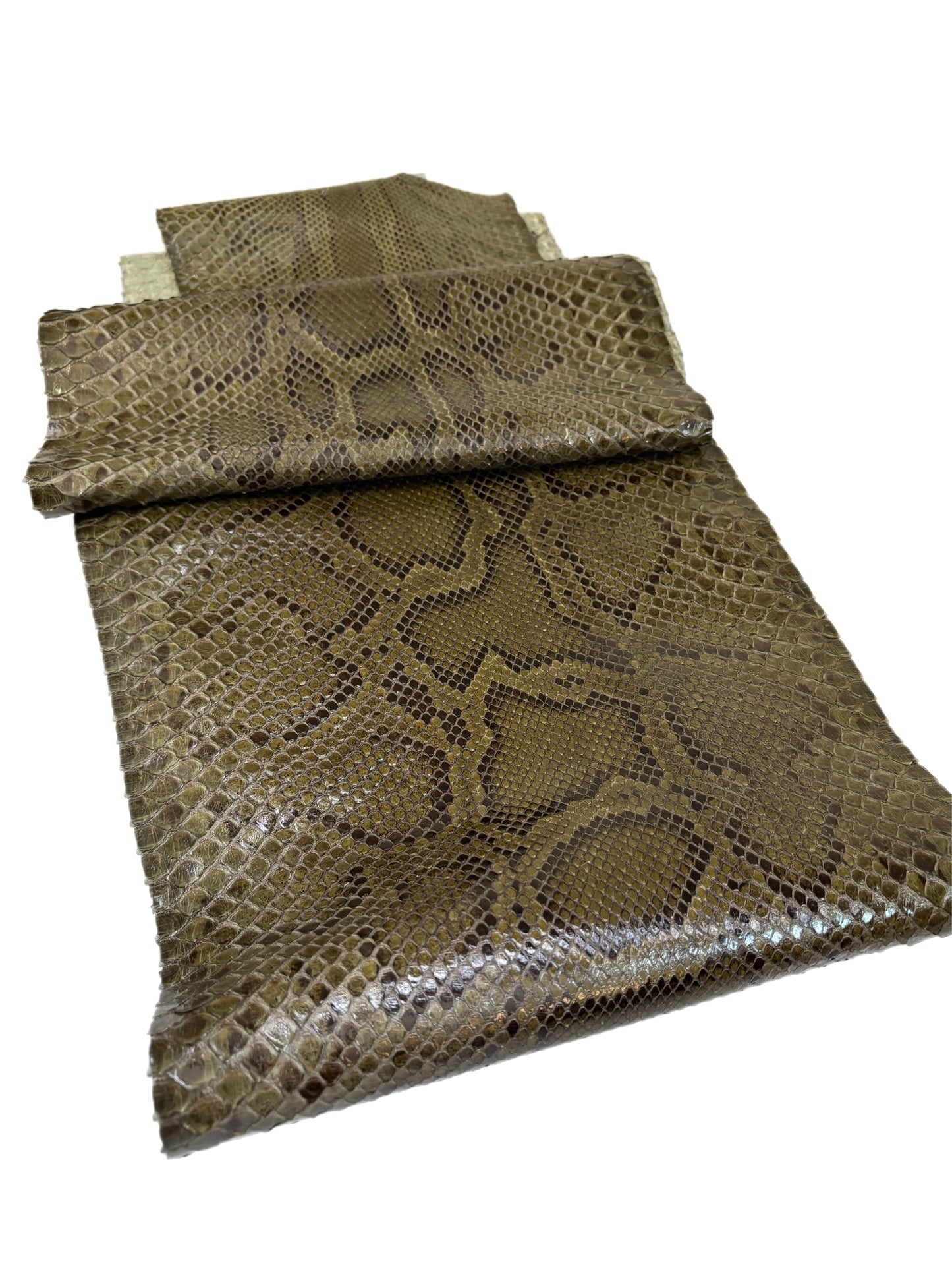 1.86 M Front Cut Olive Glazed Python with Markings