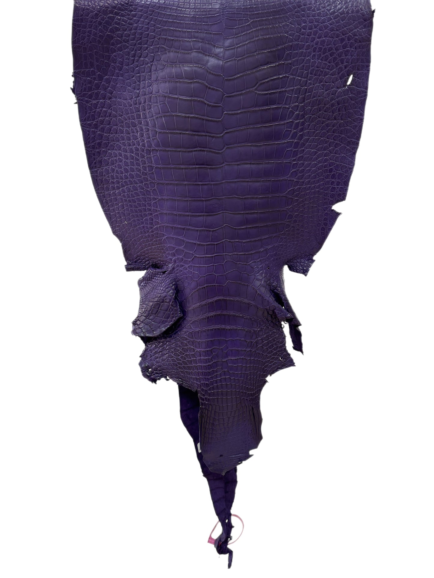 41 cm Grade 2/3 Violet Primavera Matte Wild American Alligator Leather - Tag: LA23-0003615