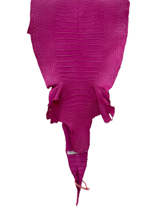 36 cm Grade 1/2 Rosa Matte Wild American Alligator Leather - Tag: LA16-0036755