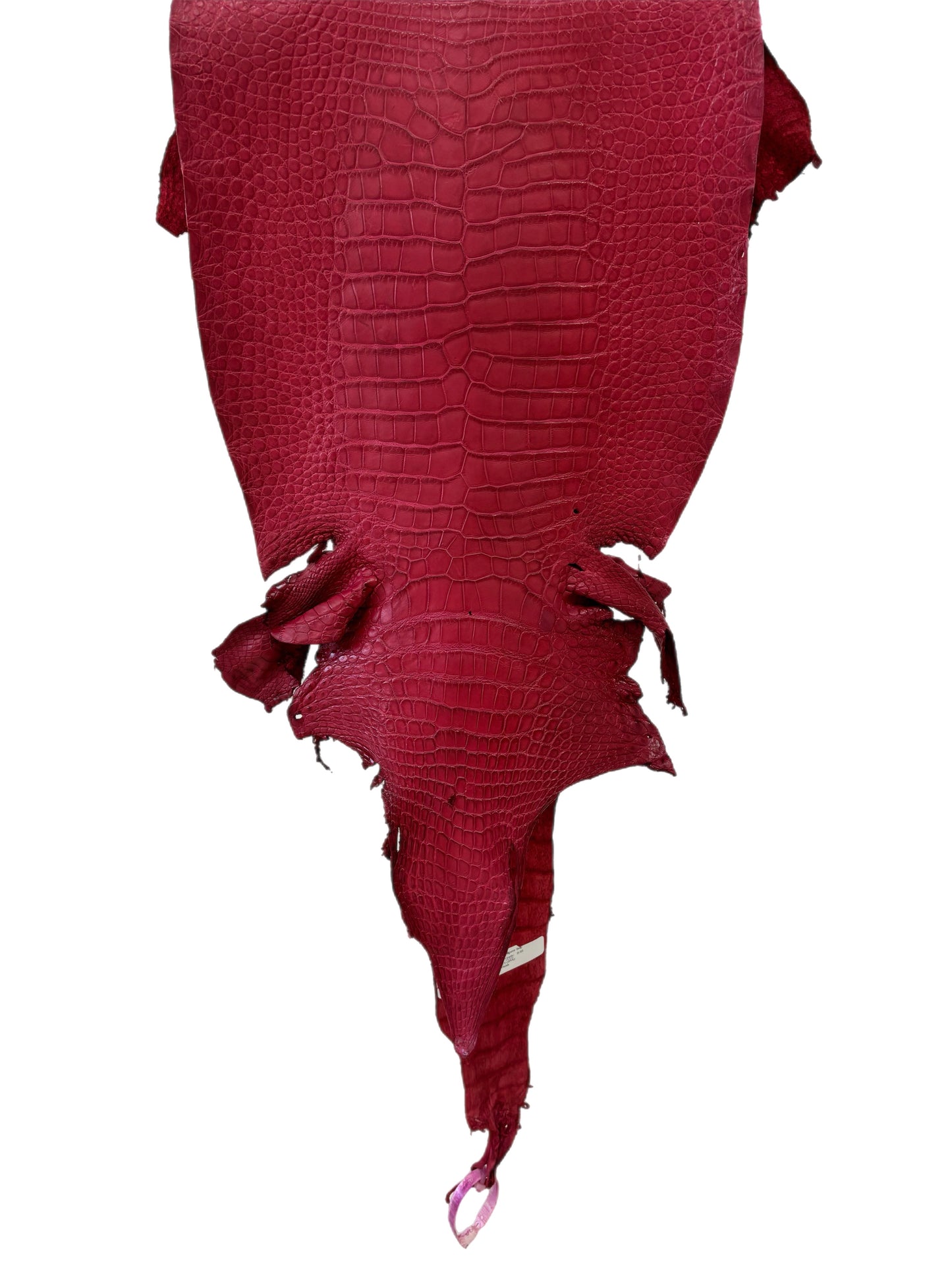36 cm Grade 2/3 Scarlet Matte Wild American Alligator Leather - Tag: LA23-0049939