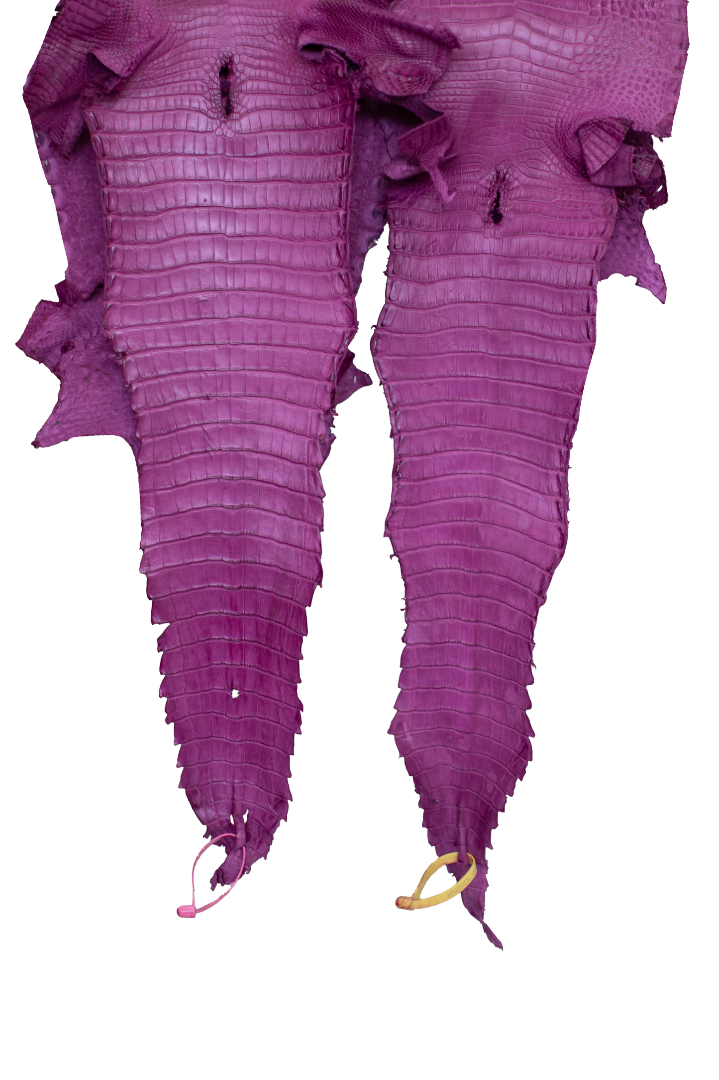 CLOSEOUT - Magenta Matte Farm Raised Alligator Belly from size 28-29 cm | Reject due to raw skin degradation