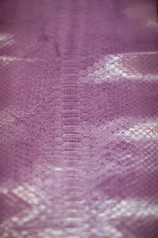 2.4 M Purple Glazed Python Leather